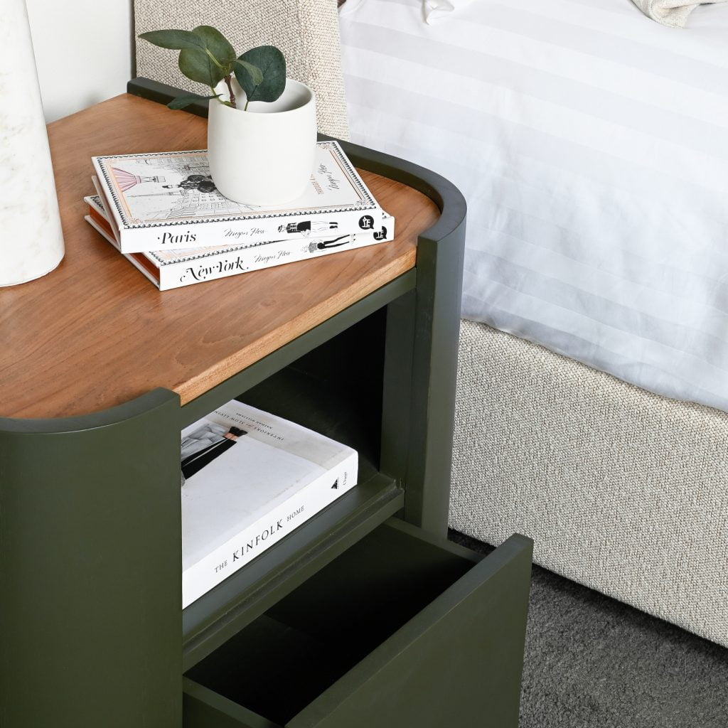 Luppa Bedside Table - Green