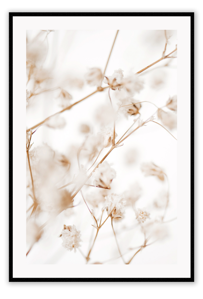 Scandi boho print cotton natural plant soft gentle relaxing closeup 