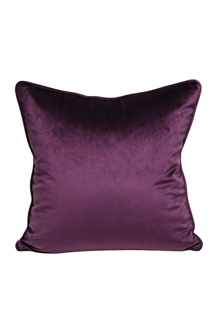 Coco Piped Cushion - Mulberry