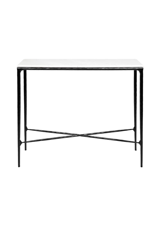 Hustle Marble Console Table Small - Black