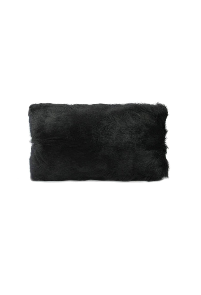 Goat Fur Cushion - Black