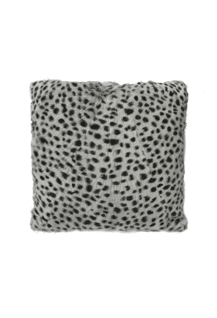 Goat Fur Cushion - Serengeti Grey