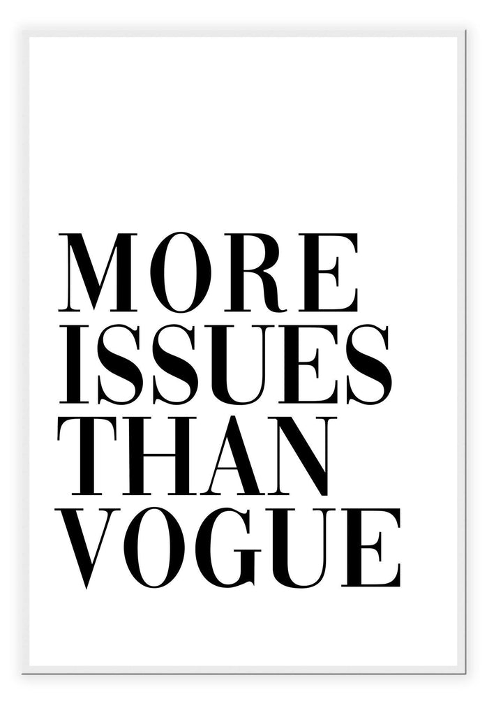 More Issues than Vogue White