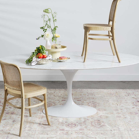 Tulim Dining Table Round Marble