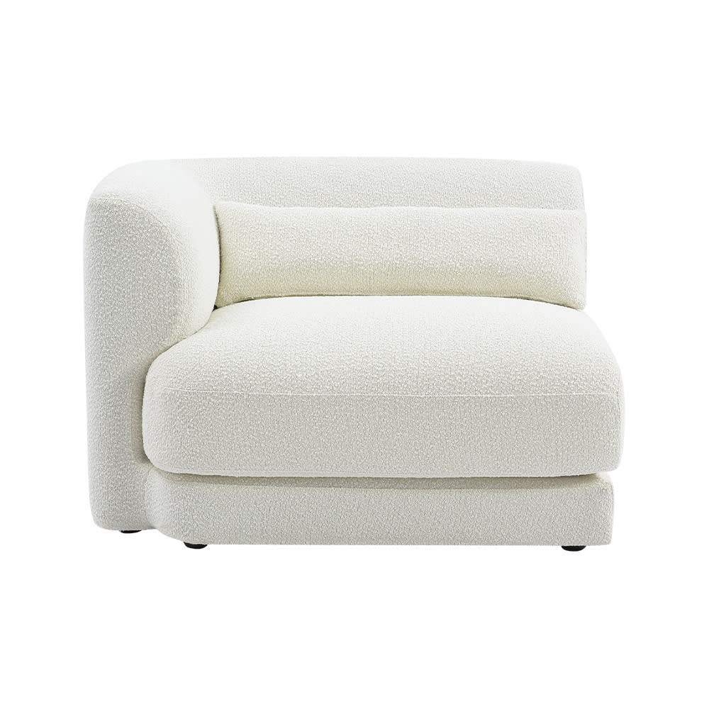 Monique White Boucle Sofa