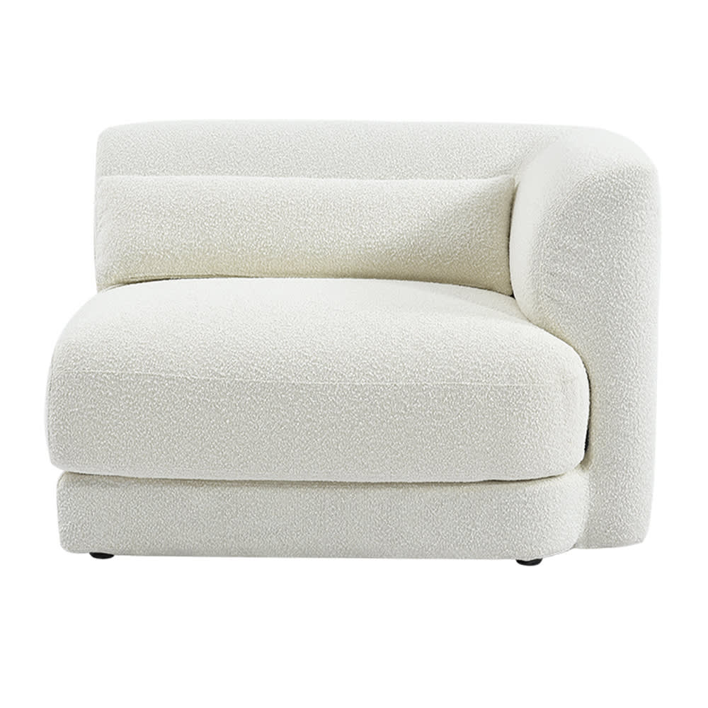 Monique White Boucle Sofa