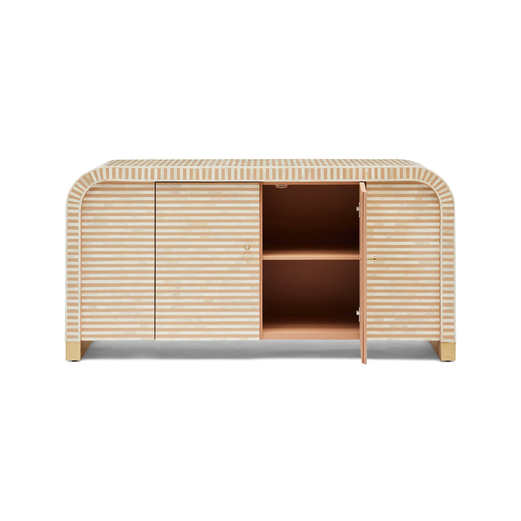 Hugo Bone Inlay Sideboard Almond