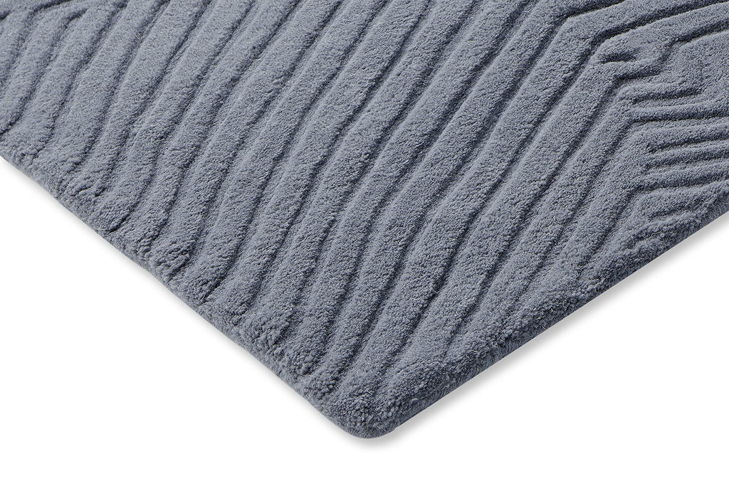 Wedge Textured Cool Grey Rug