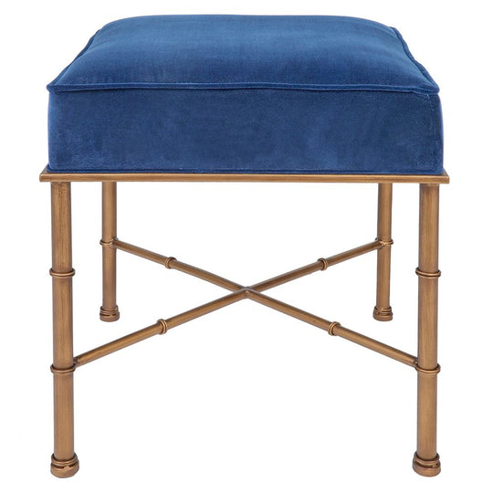 Cara Stool - Blue Velvet (Sale)