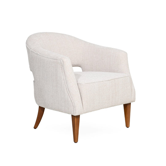 Aiden Armchair – Chacha Beige – Wood Leg