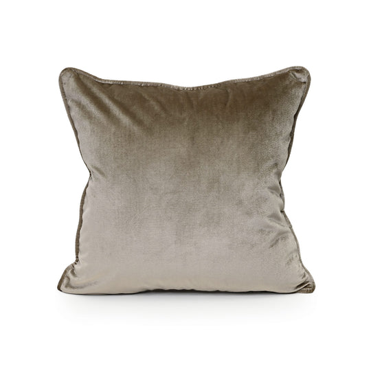 Coco Piped Cushion - Coffee Self Piped