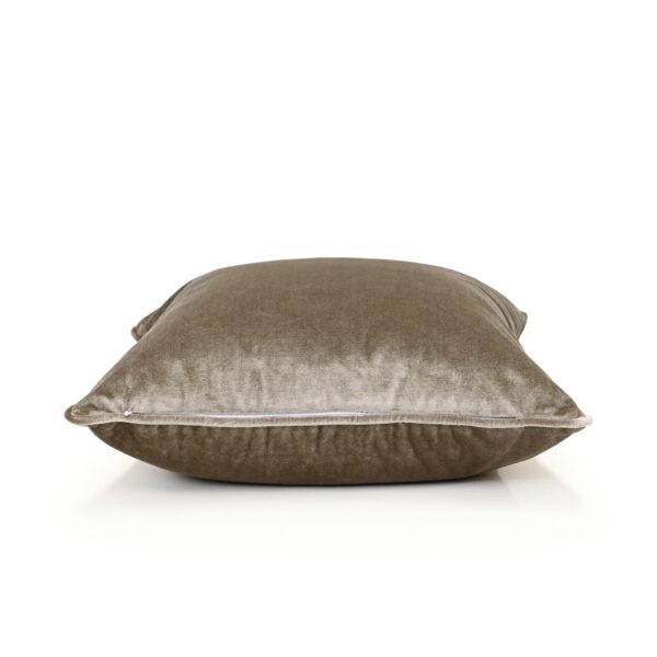Coco Piped Cushion - Coffee Self Piped