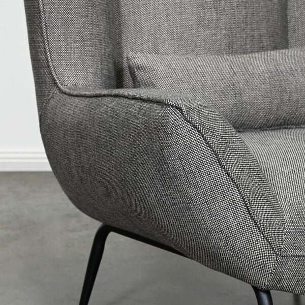 Enze Armchair - Black Tan Knit