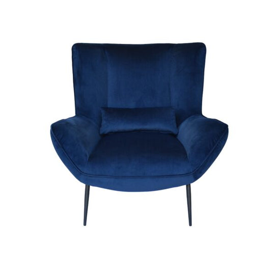 Enze Armchair - Navy Velvet