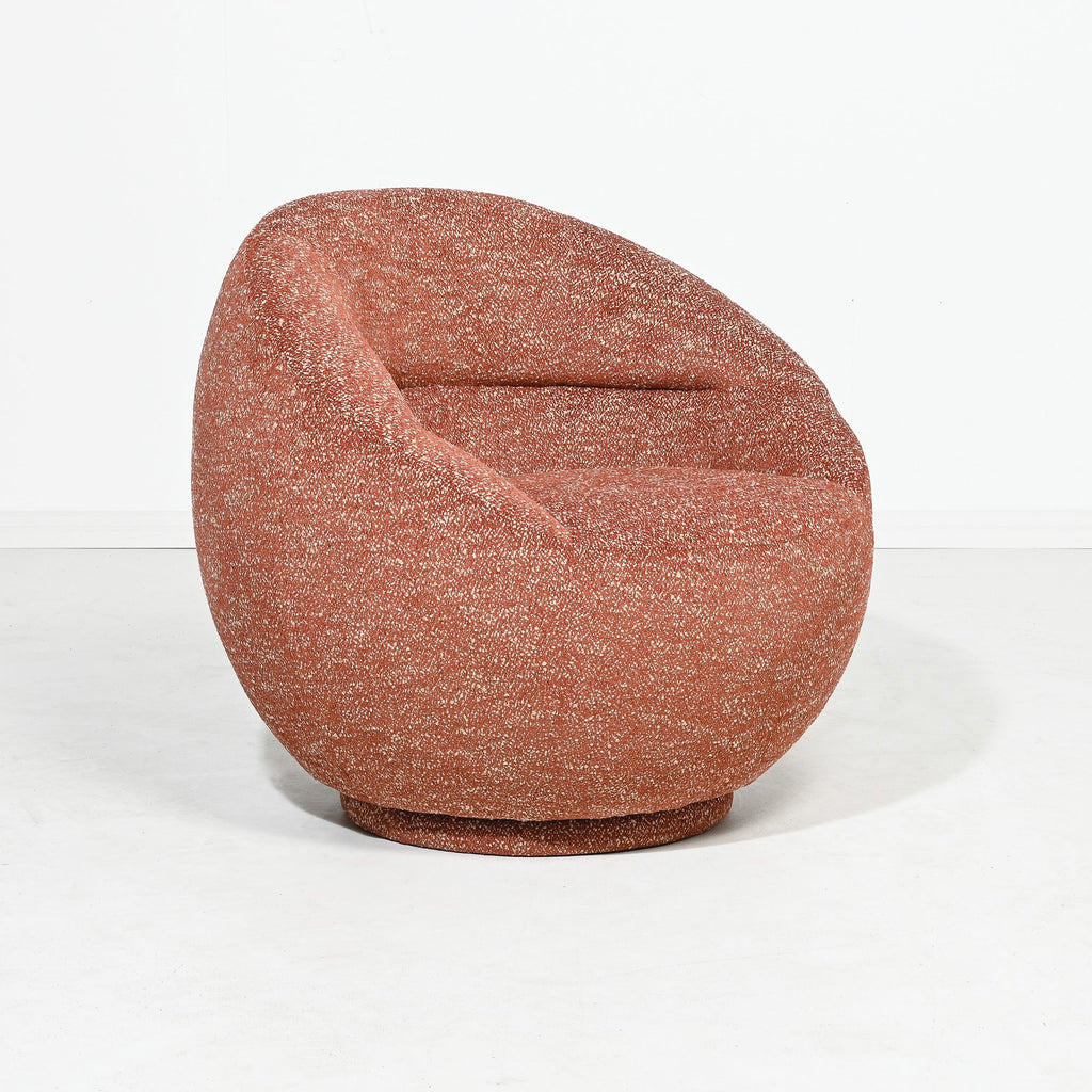 Lillie Swivel Chair - Terra Red