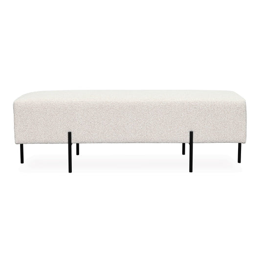 Claude Ottoman – Oatmeal – Black Leg