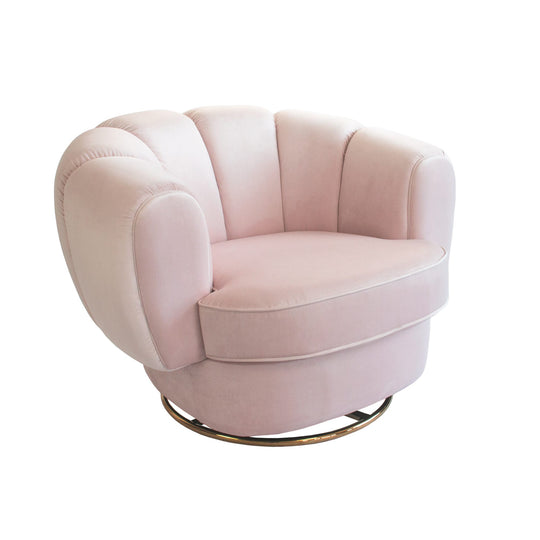 Sabrina Swivel Chair – Rose Water
