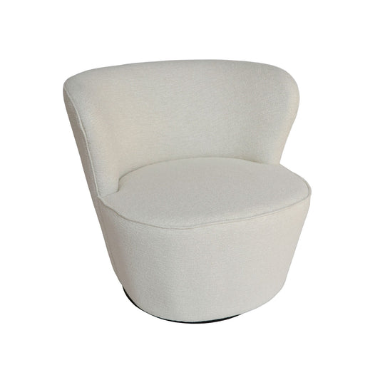 Claude Swivel Chair – Textured Pearl