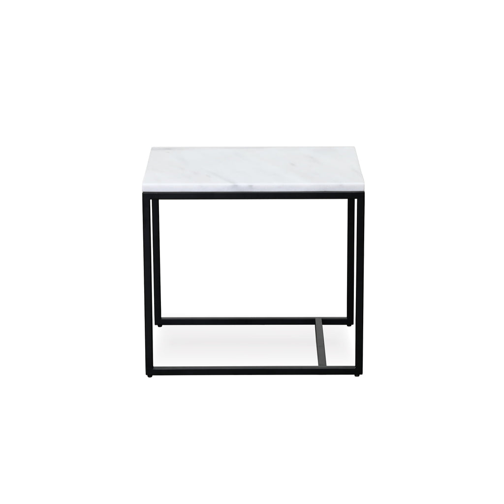 REN SIDE TABLE SMALL – WHITE MARBLE