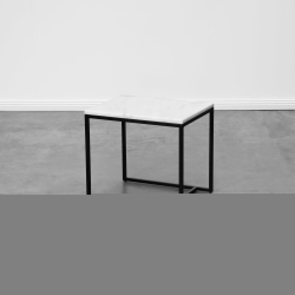 REN SIDE TABLE SMALL – WHITE MARBLE