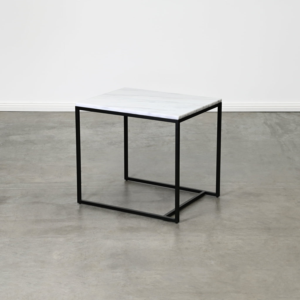 REN SIDE TABLE MEDIUM – WHITE MARBLE