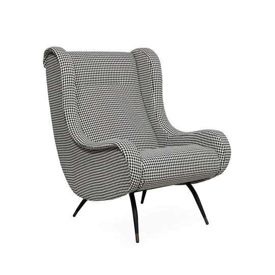 Valencia Armchair – Houndstooth