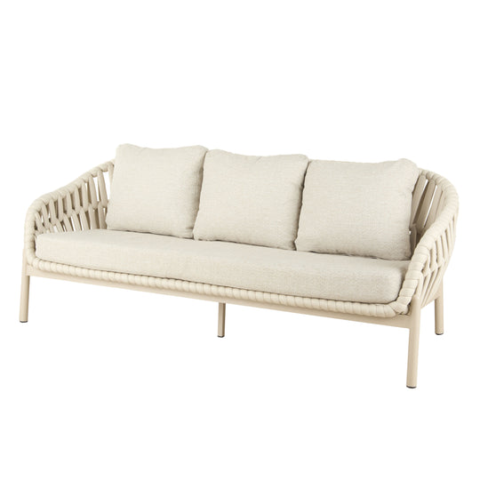 Eldi Outdoor 3 Seater Sofa Cream