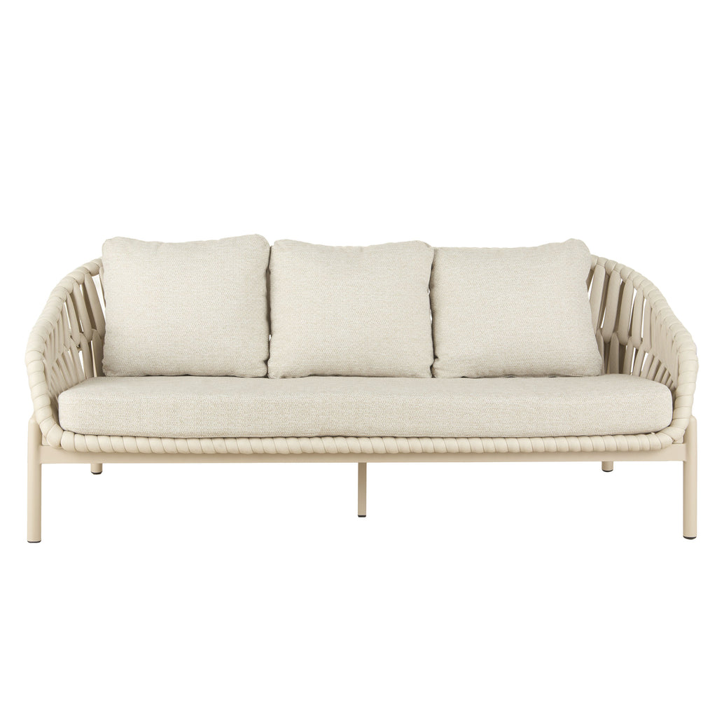 Eldi Outdoor 3 Seater Sofa Cream
