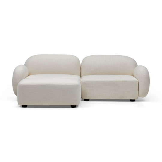 Oslo Modular Sofa Frosted Ivory 2 Seat Left