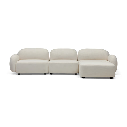 Oslo Modular Sofa Frosted Ivory 3 Seat Right