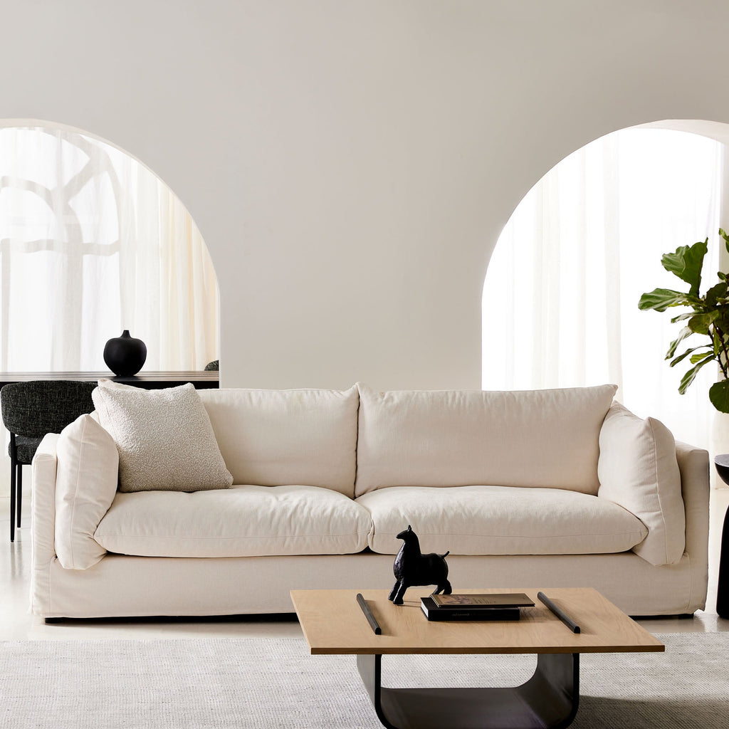 Ella Sofa Warm Ivory 4 Seat
