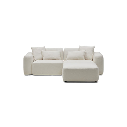 Pascal Modular Sofa Ivory White 2 Seat Right