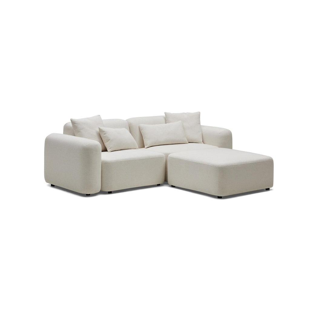 Pascal Modular Sofa Ivory White 2 Seat Left
