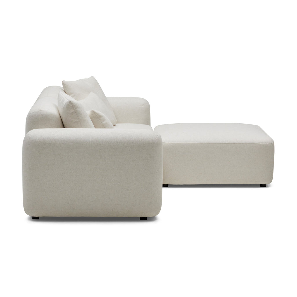 Pascal Modular Sofa Ivory White 2 Seat Left