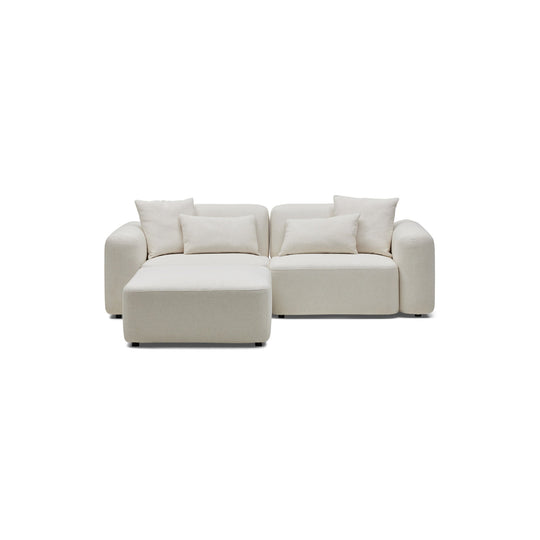 Pascal Modular Sofa Ivory White 2 Seat Left