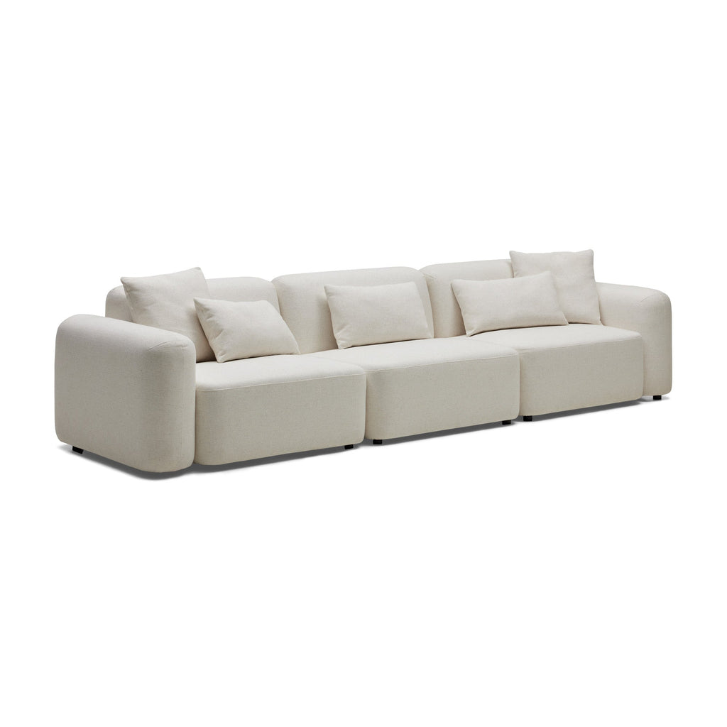 Pascal Modular Sofa Ivory White 3 Seat