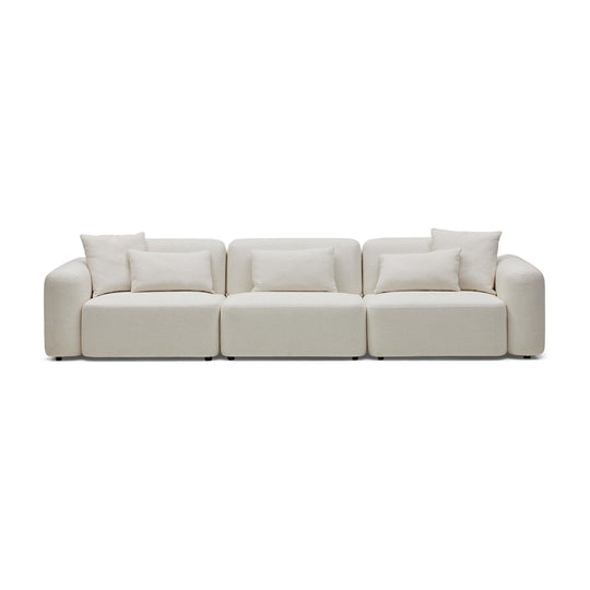 Pascal Modular Sofa Ivory White 3 Seat