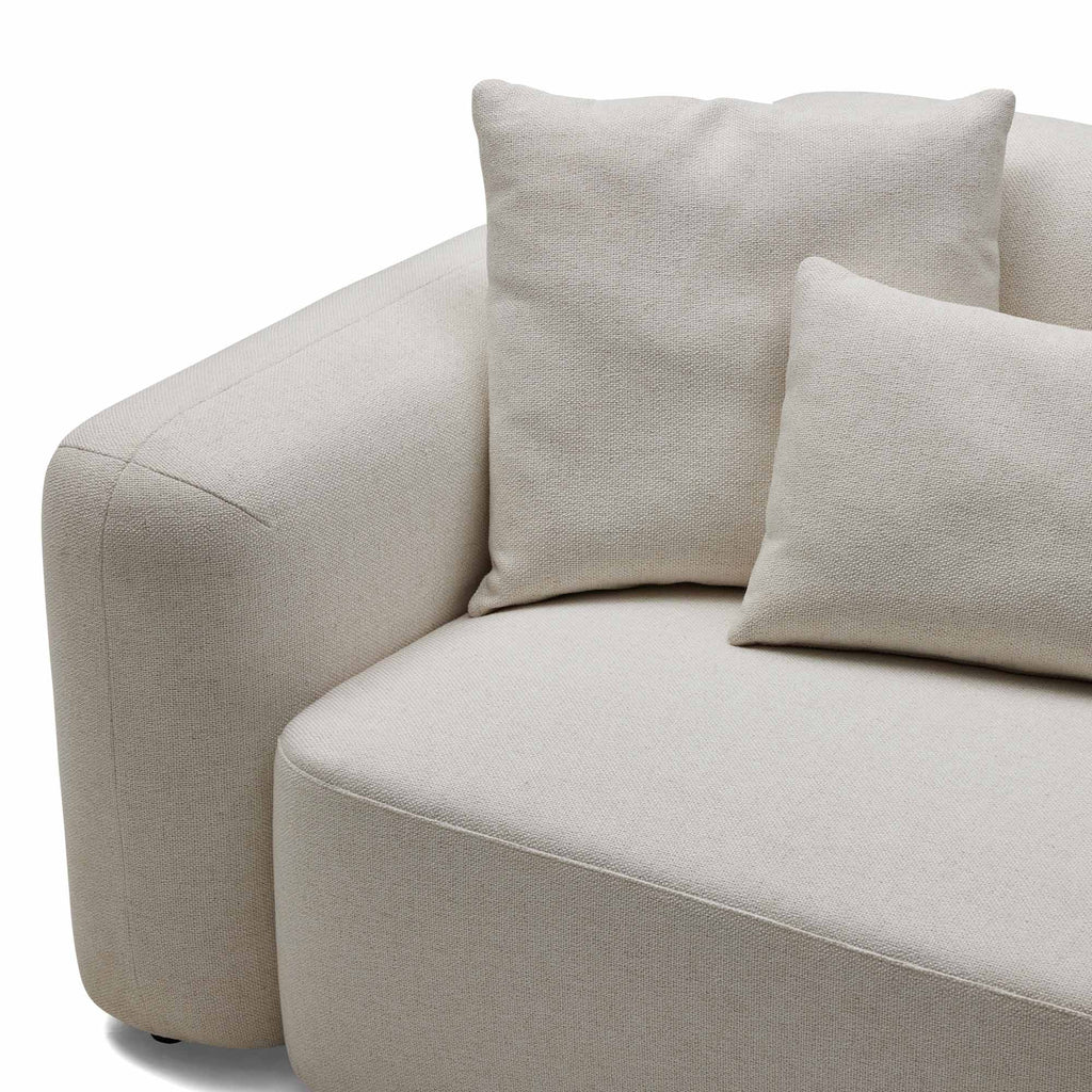 Pascal Modular Sofa Ivory White 3 Seat Right