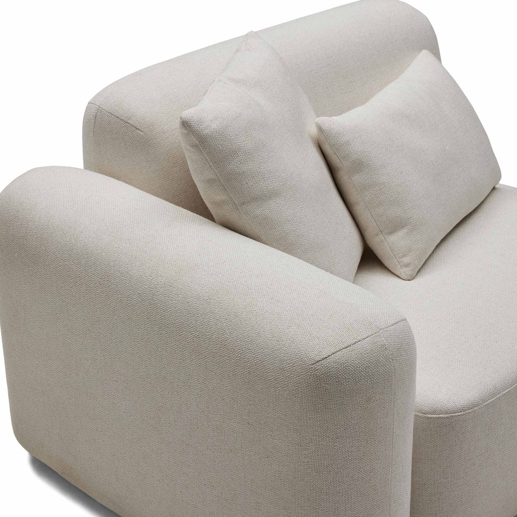 Pascal Modular Sofa Ivory White 3 Seat Right