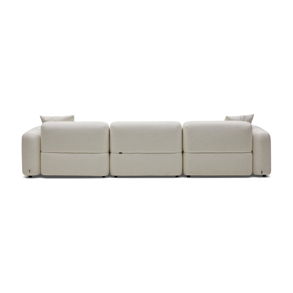 Pascal Modular Sofa Ivory White 3 Seat Left