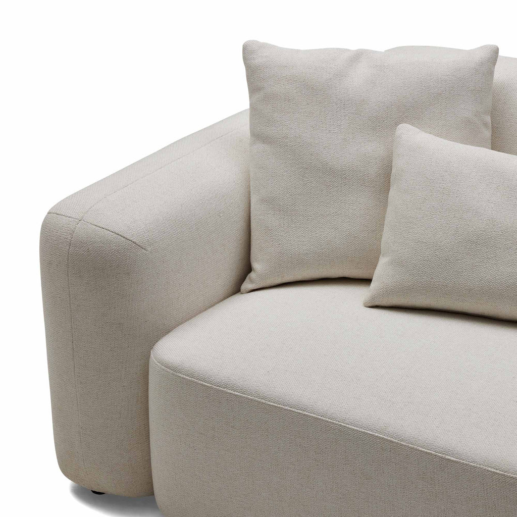 Pascal Modular Sofa Ivory White 3 Seat Left