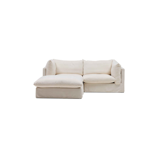 Mia Modular Sofa Warm Ivory 2 Seat Left