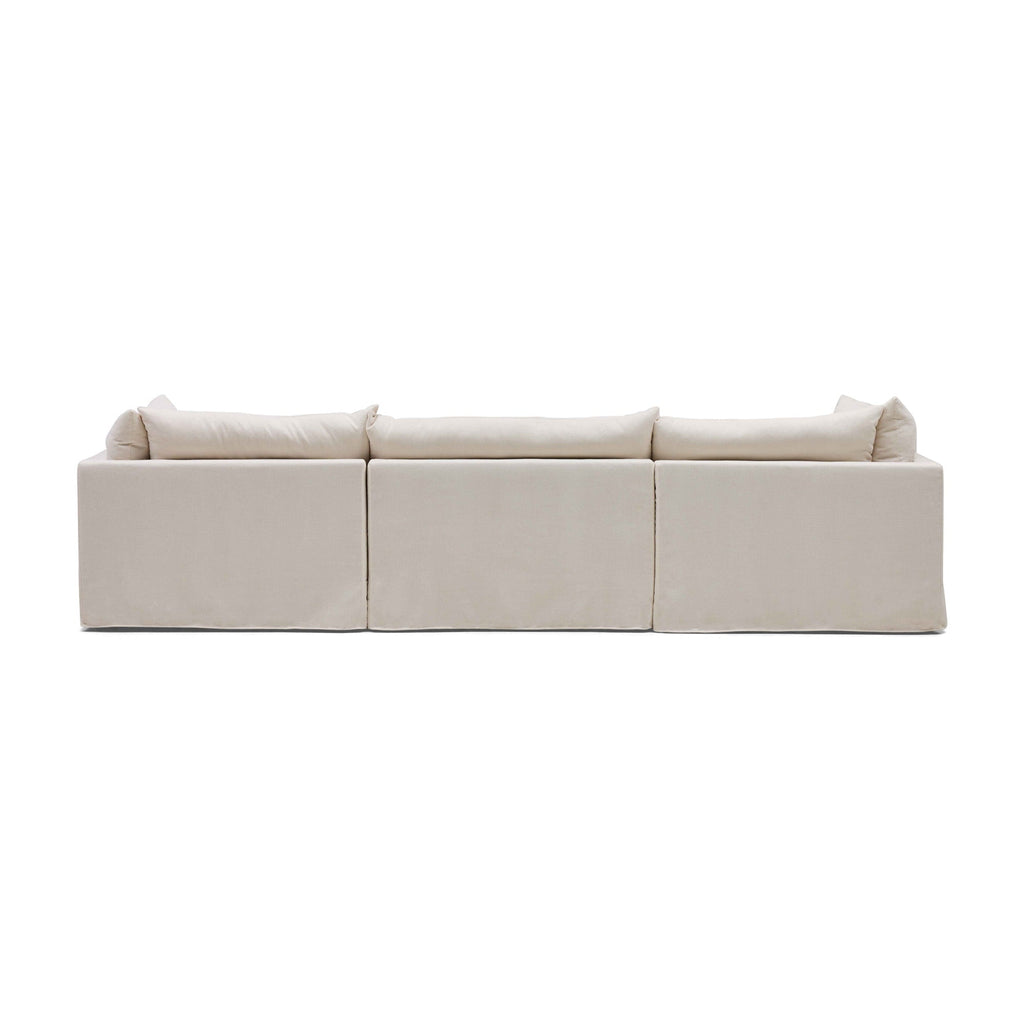 Mia Modular Sofa Warm Ivory 3 Seat Right
