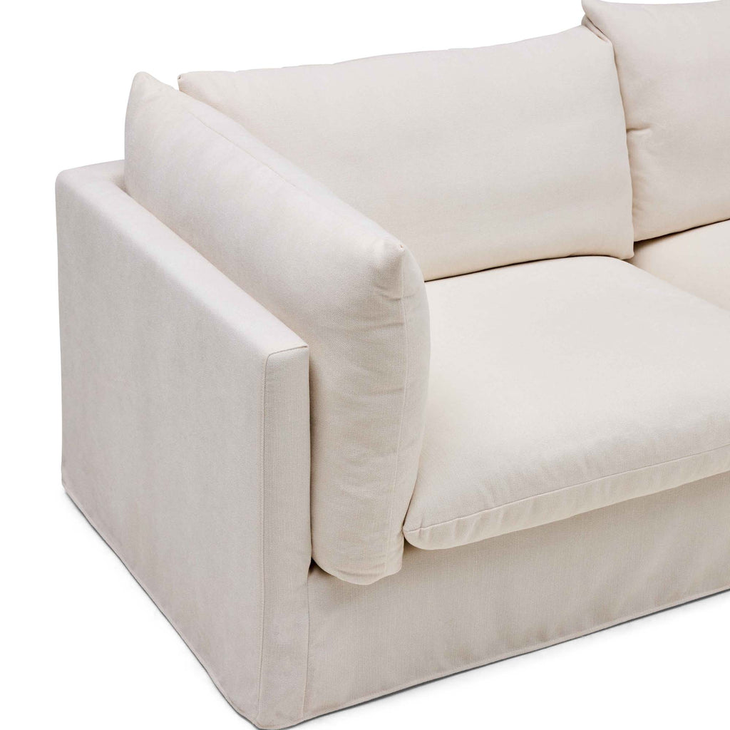 Mia Modular Sofa Warm Ivory 3 Seat Right