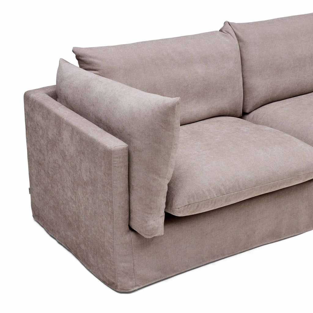 Mia Modular Sofa Oatmeal 2 Seat Right