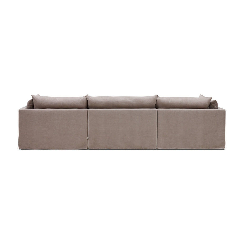 Mia Modular Sofa Oatmeal 3 Seat Left