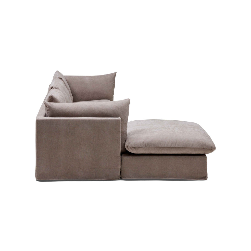 Mia Modular Sofa Oatmeal 3 Seat Left