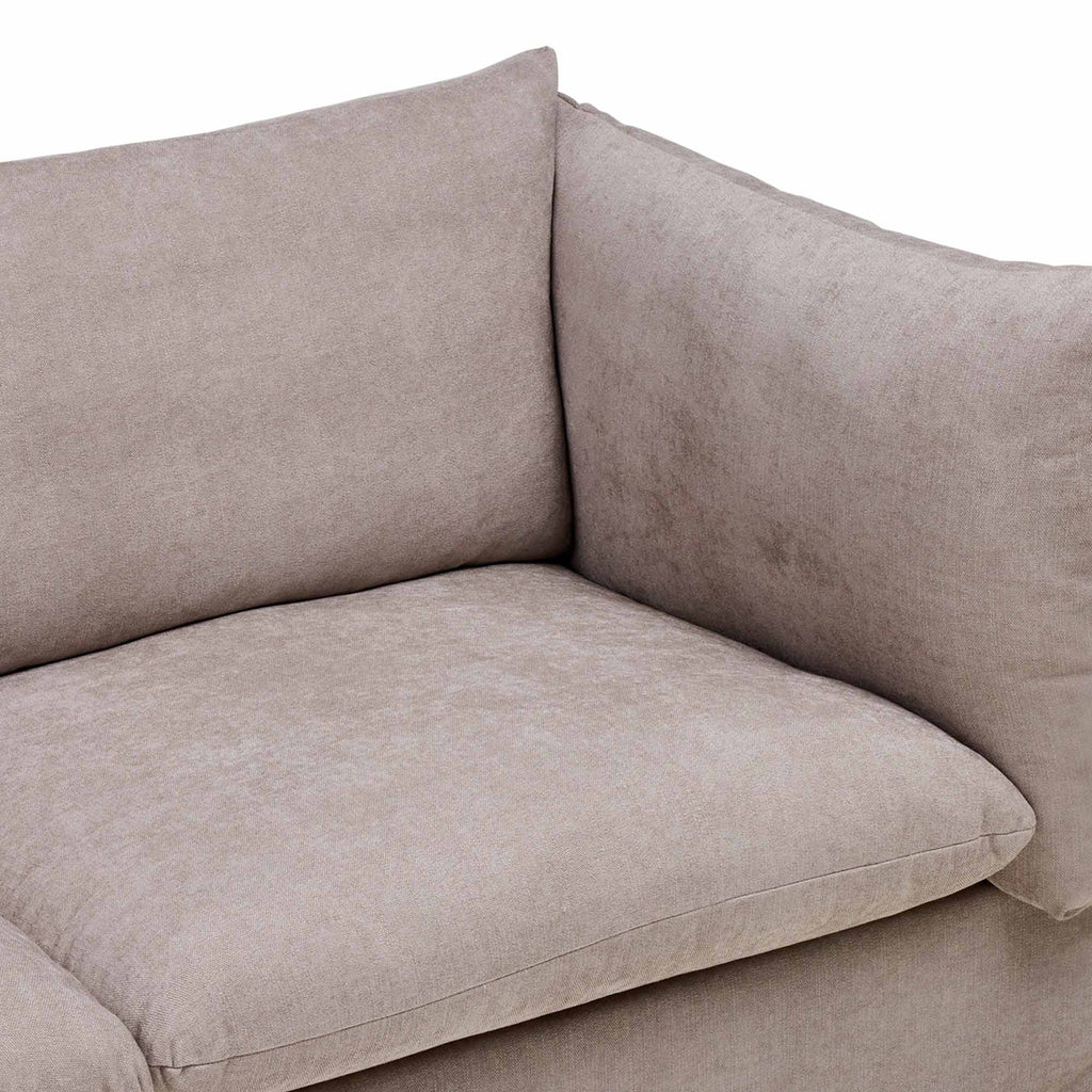 Mia Modular Sofa Oatmeal 3 Seat Left
