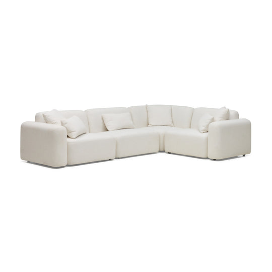 Pascal Modular Sofa Ivory White 4 Seat Corner