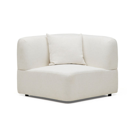 Pascal Sofa Corner Ivory White